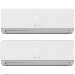 Sistem aer conditionat pentru 2 incaperi BOSCH Climate 4000i, 9000/12000BTU, A++/A+, Inverter, Unitate externa 21000BTU, alb