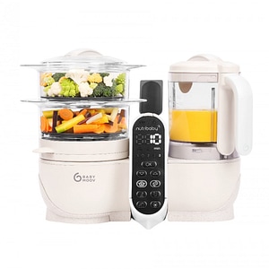 Robot multifunctional 5in1 BABYMOOV Nutribaby+ A001135, 2200ml, 500W, bej-negru