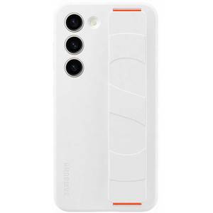 Husa telefon SAMSUNG Silicone Grip Case pentru Galaxy S23, EF-GS911TWEGWW, White