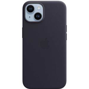 Husa telefon APPLE Leather Case cu MagSafe - Ink pentru iPhone 14, MPP63ZM/A