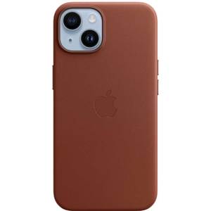 Husa telefon APPLE Leather Case cu MagSafe - Umber pentru iPhone 14 Plus, MPPD3ZM/A