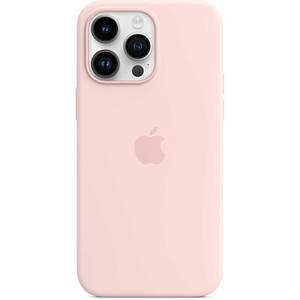 Husa telefon APPLE Silicone Case cu MagSafe - Chalk Pink pentru iPhone 14 Pro, MPTH3ZM/A