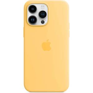 Husa telefon APPLE Silicone Case cu MagSafe - Sunglow pentru iPhone 14 Pro Max, MPU03ZM/A