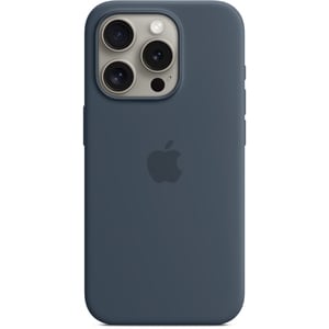 Husa telefon APPLE iPhone 15 Pro Silicone Case cu MagSafe - Storm Blue, MT1D3ZM/A