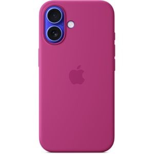 Husa telefon APPLE iPhone 16 Silicone Case cu MagSafe - Fuchsia, MYY53ZM/A