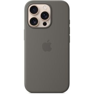 Husa telefon APPLE iPhone 16 Pro Silicone Case cu MagSafe - Stone Gray, MYYL3ZM/A
