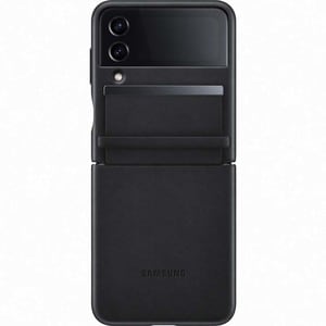 Carcasa Flap Leather Cover pentru SAMSUNG Galaxy Z Flip4 EF-VF721LBEGWW, Black