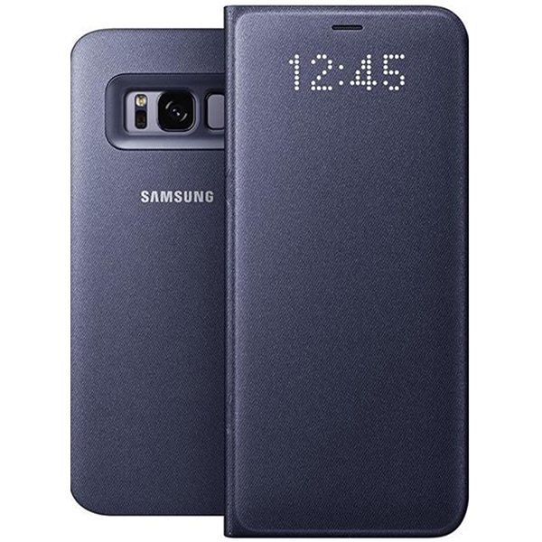 Miniature cancer boot Husa Led Flip Wallet pentru SAMSUNG Galaxy S8 Plus, EF-NG955PVEGWW, violet
