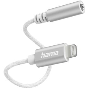 Adaptor audio HAMA 201523, Lightning - Jack 3.5mm, alb