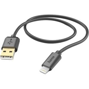 Cablu date HAMA 201580, USB-A - Lightning, 1.5 m, negru