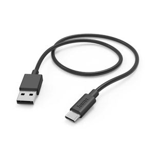 Cablu date HAMA 201594, USB-A - USB-C, 1m, negru