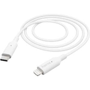 Cablu date HAMA 201598, USB-C - Lightning, 1m, alb