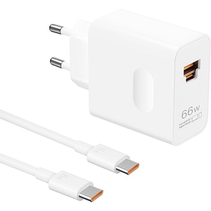 Incarcator retea HUAWEI 55037871, 1x USB-A, 1x USB-C, 66W, alb