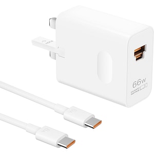 Incarcator retea HUAWEI 55037871, 1x USB-A, 1x USB-C, 66W, alb