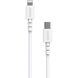 Cablu date ANKER PowerLine Select A8612G21, USB-C - Lightning, Power Delivery (PD), 0.91m, alb