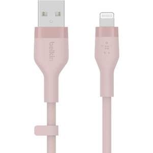 Cablu date BELKIN CAA008bt2MPK, USB-A - Lightning, 2m, roz