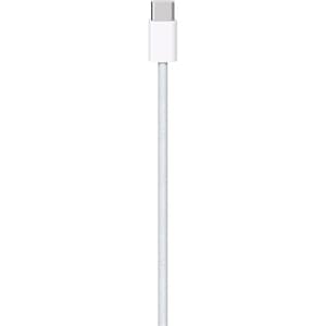 Cablu incarcare APPLE Woven Charge Cable, USB-C - USB-C, 1m, alb