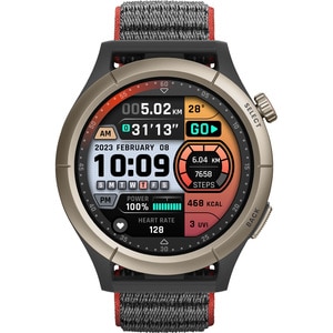 Smartwatch AMAZFIT Cheetah Pro, Android/iOS, Wi-Fi, GPS, nylon, Run Track Black (Titanium Alloy Bezel)