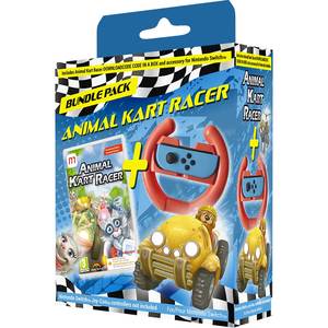 Animal Kart Racer Steering Wheel Bundle Nintendo Switch (Code in a box)
