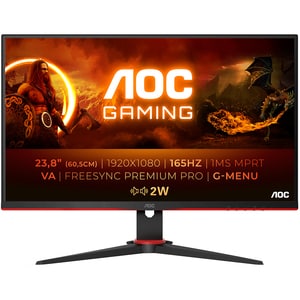 Monitor Gaming LED VA AOC 24G2SAE/BK, 23.8", Full HD, 165Hz, AMD Freesync Premium, negru