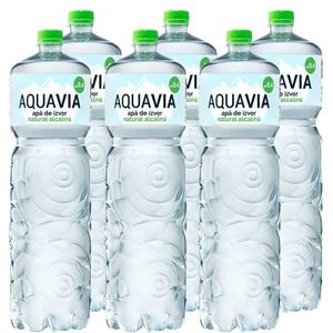 Apa plata alcalina AQUAVIA bax 2L x 6 sticle