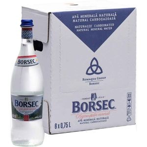 Apa minerala carbogazoasa BORSEC bax 0.75L x 6 sticle