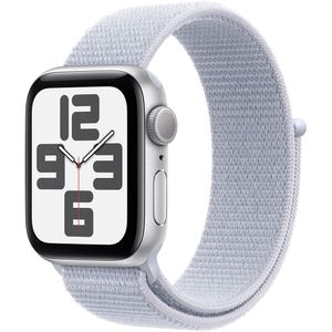 APPLE Watch SE (2nd Gen) V2, GPS, 40mm Silver Aluminium Case, Blue Cloud Sport Loop