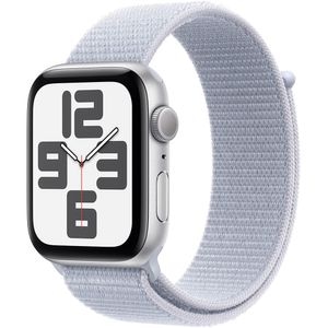 APPLE Watch SE (2nd Gen) V2, GPS, 44mm Silver Aluminium Case, Blue Cloud Sport Loop