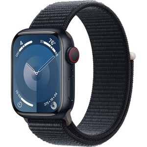 APPLE Watch Series 9, GPS + Cellular, 45mm Midnight Aluminium Case, Midnight Sport Loop