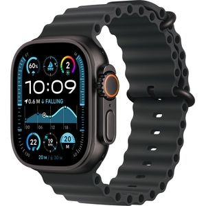 APPLE Watch Ultra 2, GPS + Cellular, 49mm, Black Titanium Case, Ocean Black Band