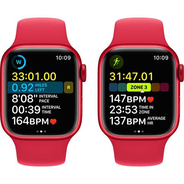 APPLE Watch Series 8, GPS, 41mm (PRODUCT) RED Aluminium Case, (PRODUCT) RED Sport Band