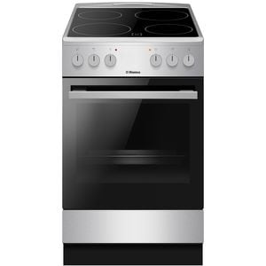 Aragaz HANSA FCCX59009H, 4 arzatoare, Electric, L 50 cm, Grill, inox
