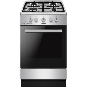 Aragaz HANSA FCGX52029H, 4 arzatoare, Gaz, L 50 cm, Grill, inox