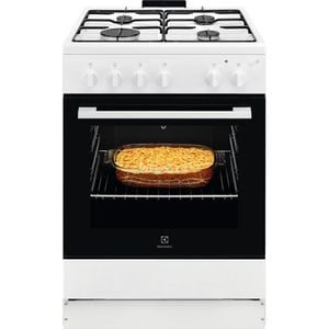 Aragaz ELECTROLUX LKG604013W, 4 arzatoare, Gaz, L 60 cm, Grill, Rotisor, alb