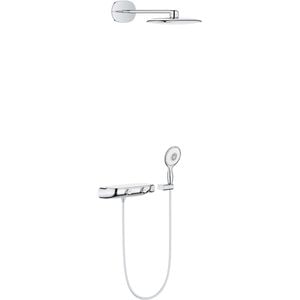 Sistem dus GROHE Smartcontrol 360 26446LS0, termostat, 3 functii, crom-alb