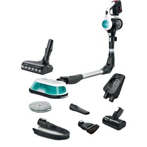 Aspirator vertical 2in1 BOSCH Unlimited 7 ProHygienic Aqua BCS71HYG3, 0.3l, 18V, autonomie max 40 min, alb-negru
