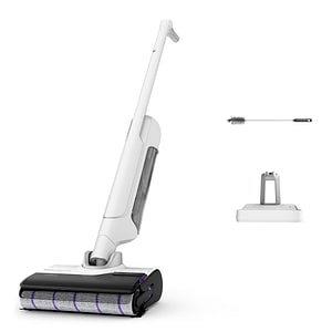 Aspirator vertical cu spalare ROWENTA All In One X-Clean 10 GZ7035WO, 0.79l, 27V, autonomie max 60 min, functie uscare, alb-negru