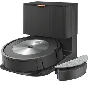 Aspirator robot IROBOT Roomba j5+, 0.4l, autonomie max 75 min, negru-argintiu