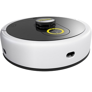 Aspirator robot KARCHER RCF 3, 0.115l, 14.4V, autonomie max 120 min, Navigare Lidar, functie mop, alb-negru
