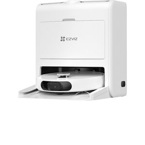 Aspirator robot EZVIZ RS2, 0.4l, 20V, autonomie max 220 min, Wi-Fi, functie mop, alb-negru
