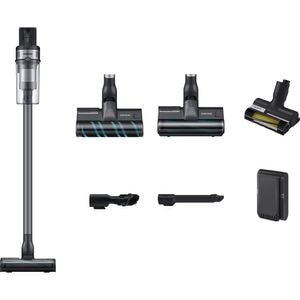Aspirator vertical SAMSUNG Jet 75E Complete VS20B75ACR5/GE, 0.8l, 21.6V, autonomie max 60 min, argintiu-negru