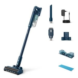 Aspirator vertical PHILIPS Seria 5000 XC5041/01, 0.27l, 25.2V, autonomie max 60 min, mod Aqua, albastru inchis-negru