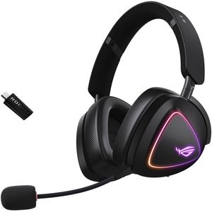 Casti Gaming Wireless ASUS Rog Delta 2, multiplatforma, USB, negru