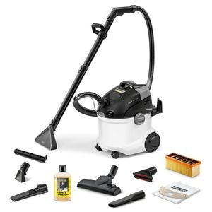 Aspirator cu spalare KARCHER SE 6 Signature Line, 4l, 1000W, alb-negru