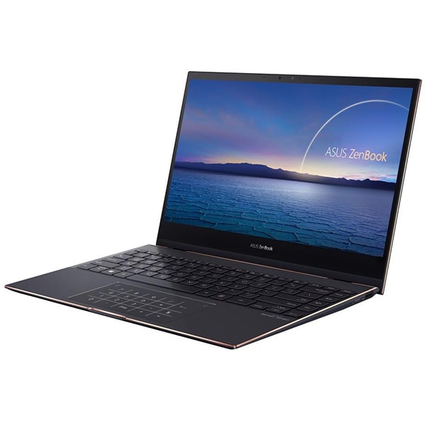 Laptop 2 in 1 ASUS ZenBook Flip 13 UX371EA-HL003R, Intel Core i7-1165G7 pana la 4.7GHz, 13.3" 4K UHD Touch OLED, 16GB, SSD 1TB, Intel Iris Xe, Windows 10 Pro, Jade Black
