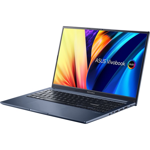 Laptop ASUS Vivobook 15X OLED X1503ZA-L1156W, Intel Core i5-12500H pana la 4.5GHz, 15.6" Full HD, 8GB, SSD 512GB, Inte Iris Xe Graphics, Windows 11 Home S, Quiet Blue