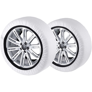 Huse antiderapante auto WALSER Ultra Grip M, textil, 2buc, alb