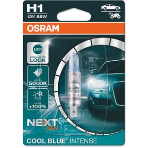 Bec auto Halogen OSRAM Cool Blue Intense Next Gen, H1, 55W, 1buc
