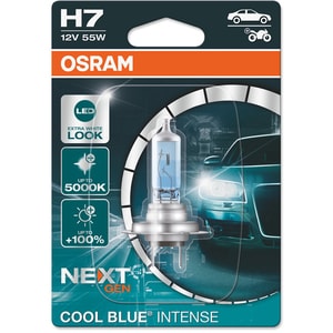 Bec auto Halogen OSRAM Cool Blue Intense Next Gen, H7, 55W, 1buc