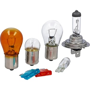 Kit rezerva becuri auto UNITEC 91301, H7, 55W + Siguranta de 10A si 15A